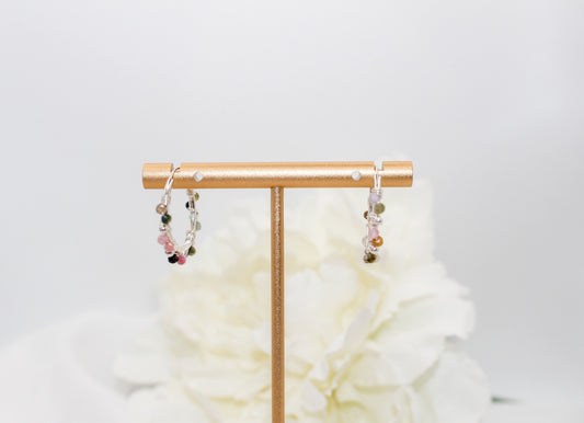 Tourmaline Hoop Earrings