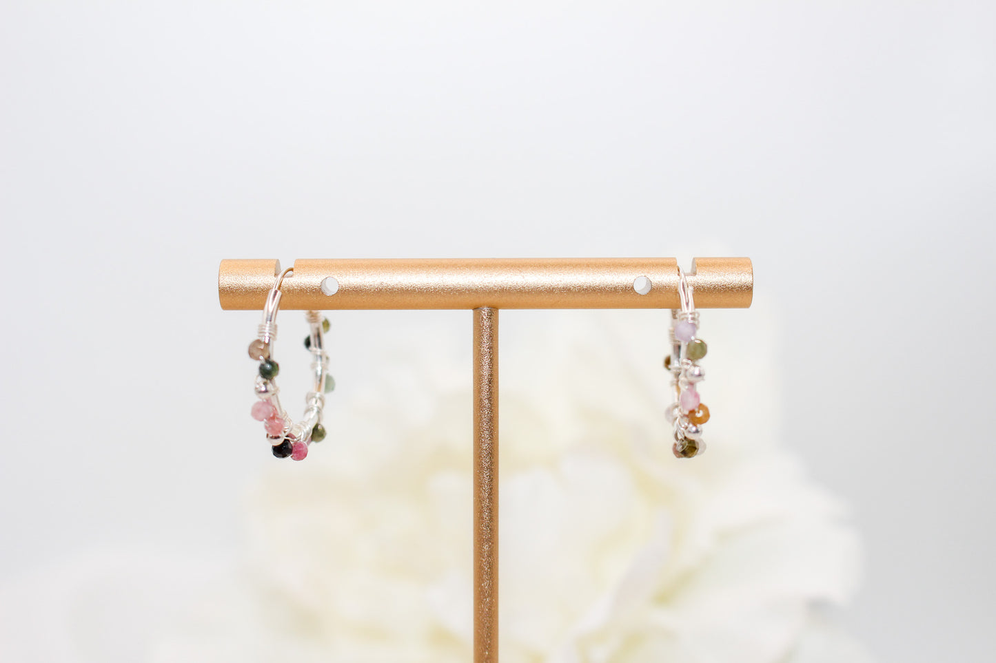 Tourmaline Hoop Earrings