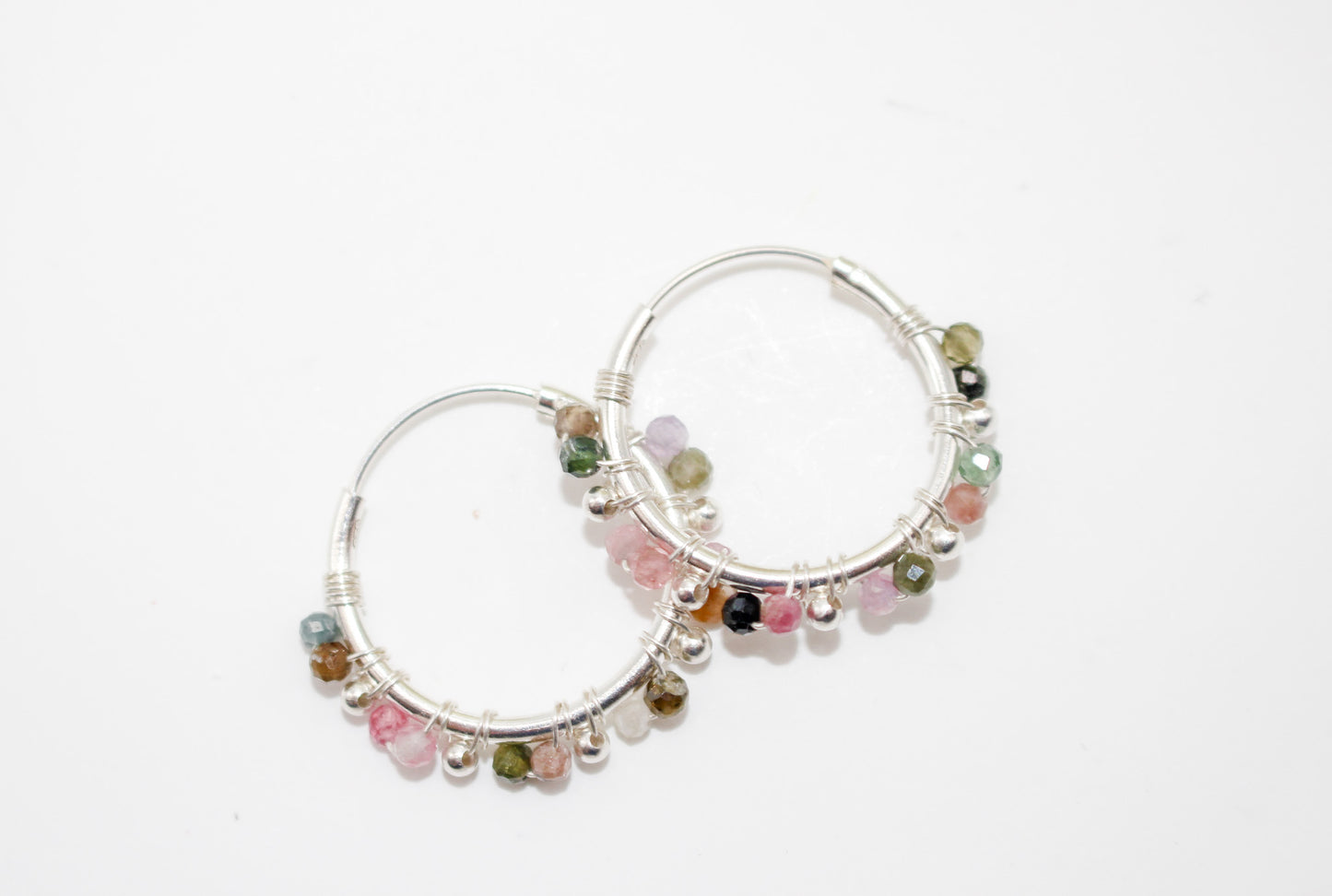 Tourmaline Hoop Earrings