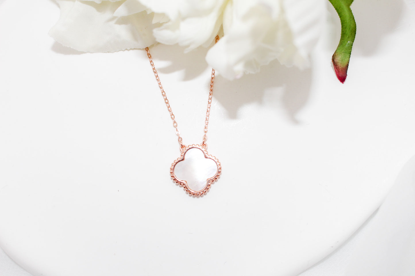 Rose Gold Clover Necklace