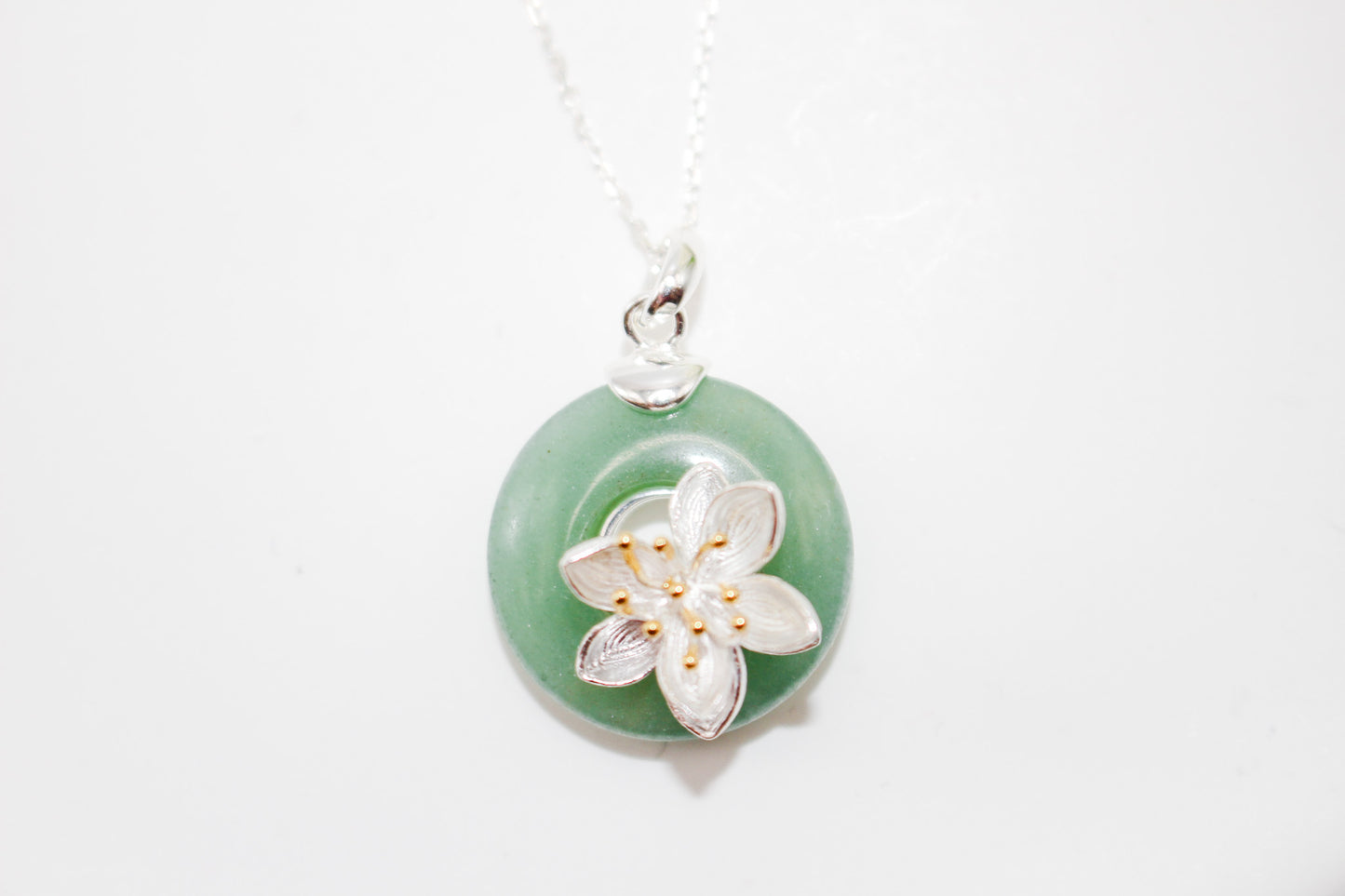 Jade Lotus Necklace