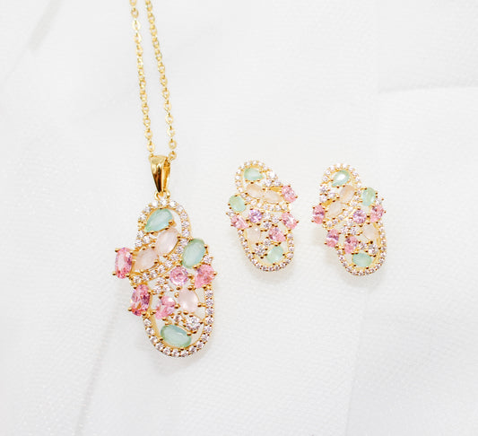 Frosted Stone Jewelry Set