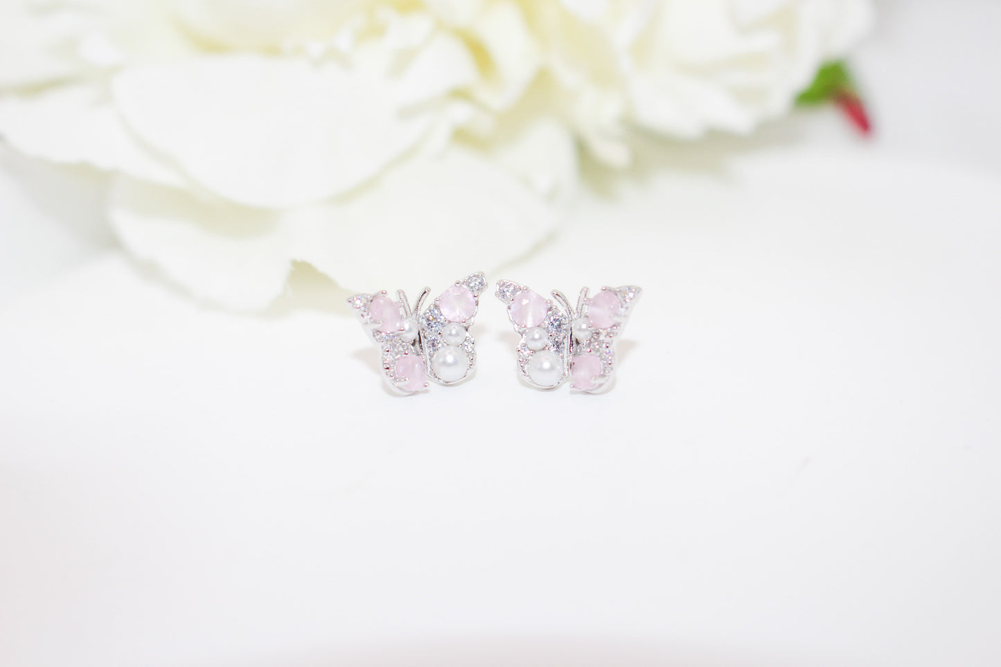 Butterfly Pearl Earrings