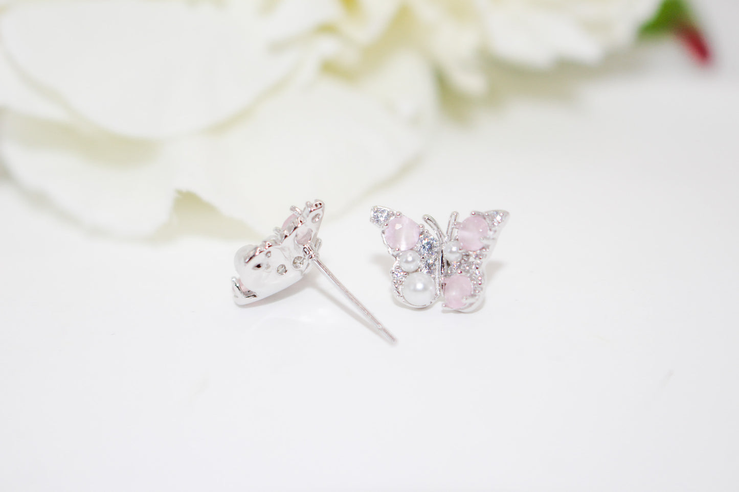 Butterfly Pearl Earrings