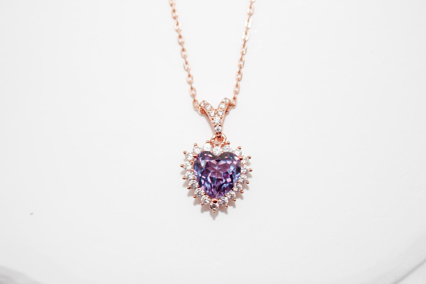Alexandrite Heart Necklace