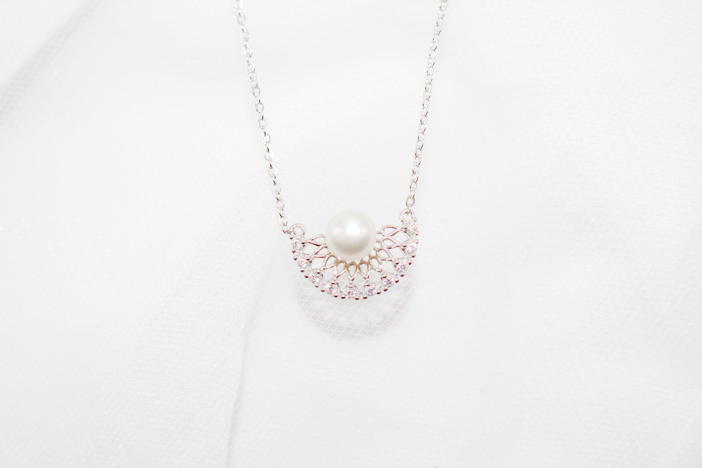 Pearl Fan Jewelry Set
