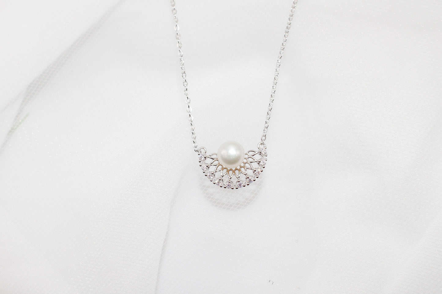 Pearl Fan Jewelry Set