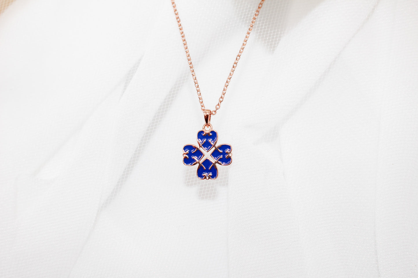 Blue Clover Jewelry Set