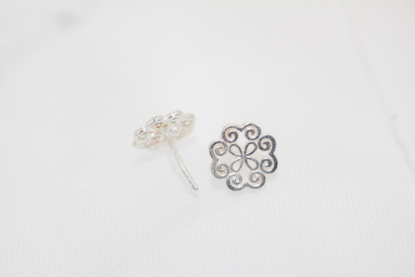 Silver Print Jewelry Set