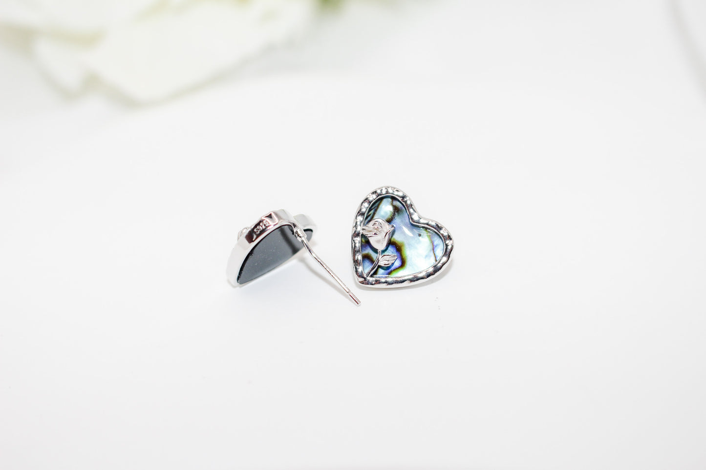 Shell Heart Earrings