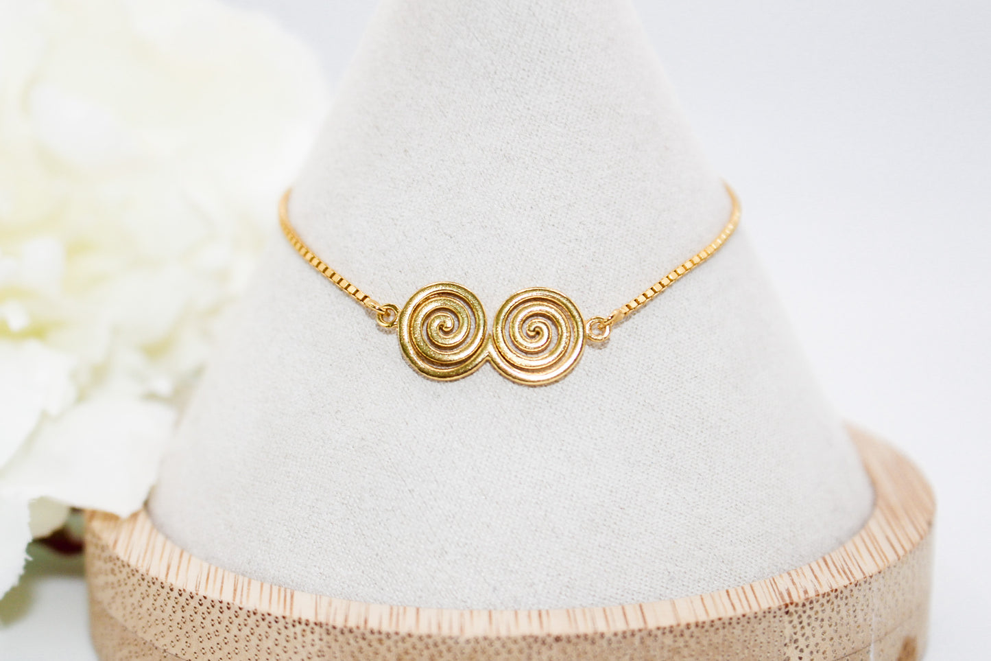Gold Swirl Bracelet