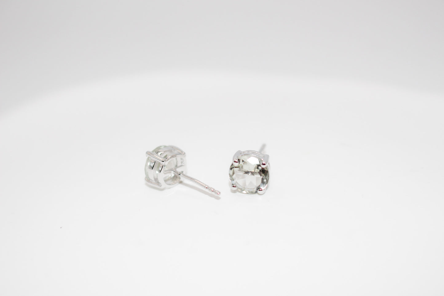 Green Amethyst Earrings