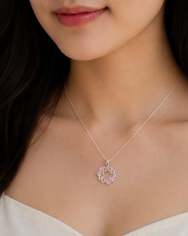Cherry Blossom Hmong Necklace