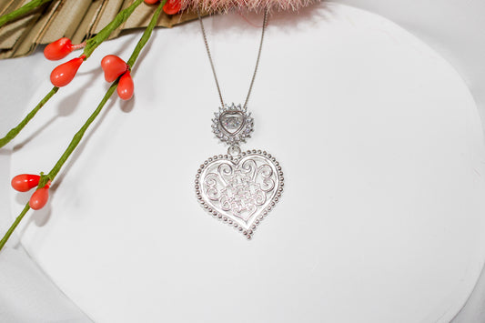 Dancing Stone Heart Necklace