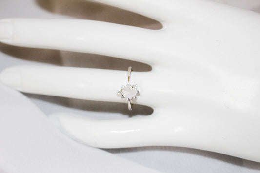 Star Teardrop Moonstone Ring