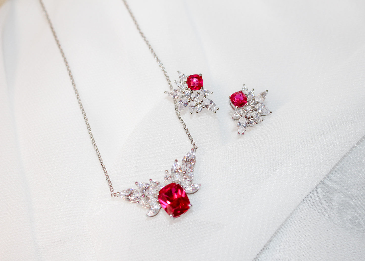 Ruby Jewelry Set