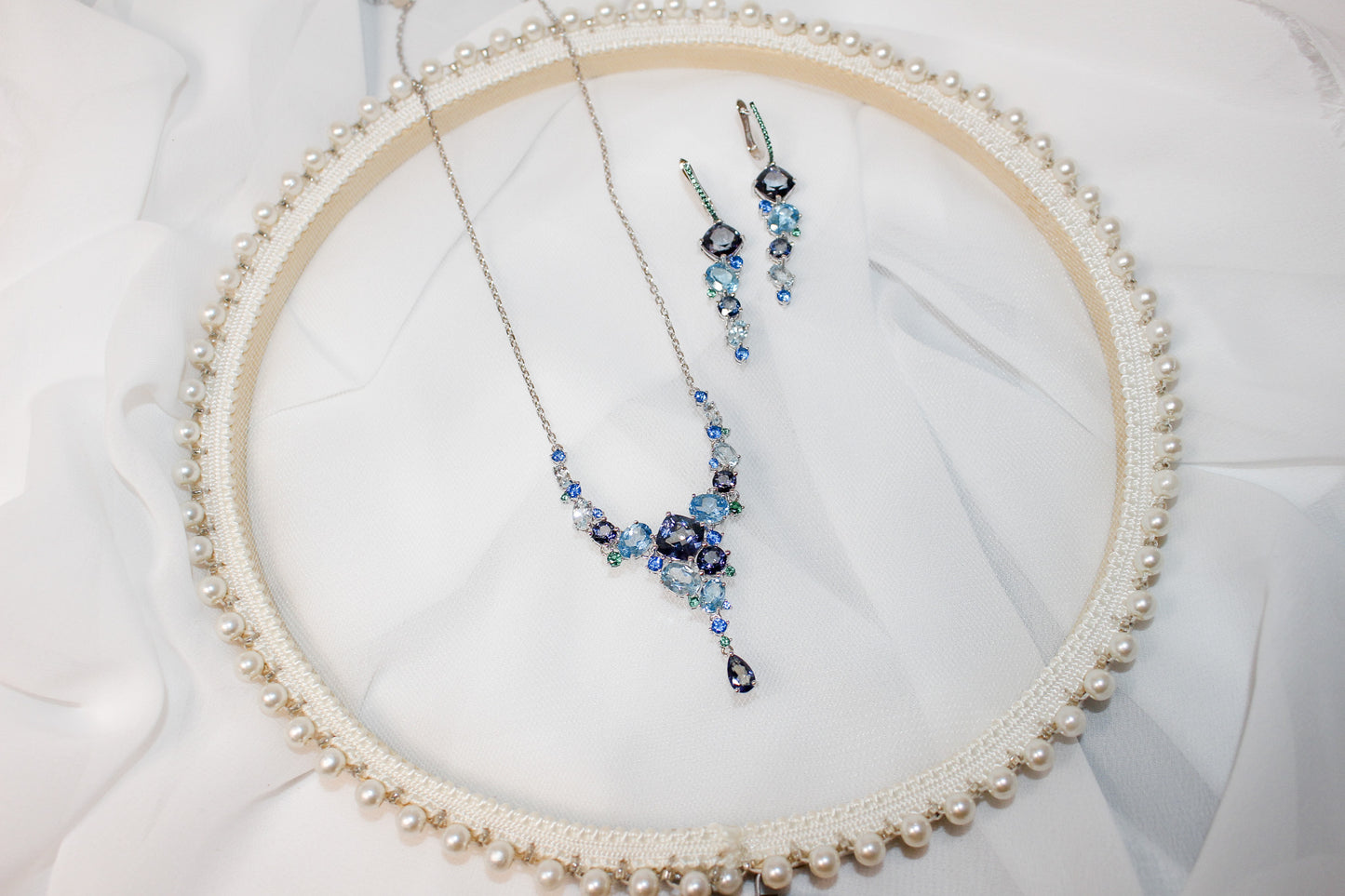 Blue Topaz Jewelry Set