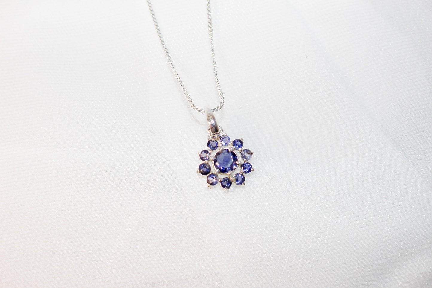 Flower Iolite Jewelry Set