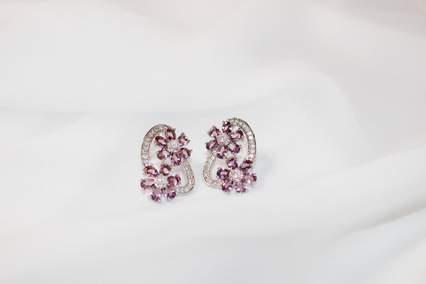 Amethyst Stud Earrings