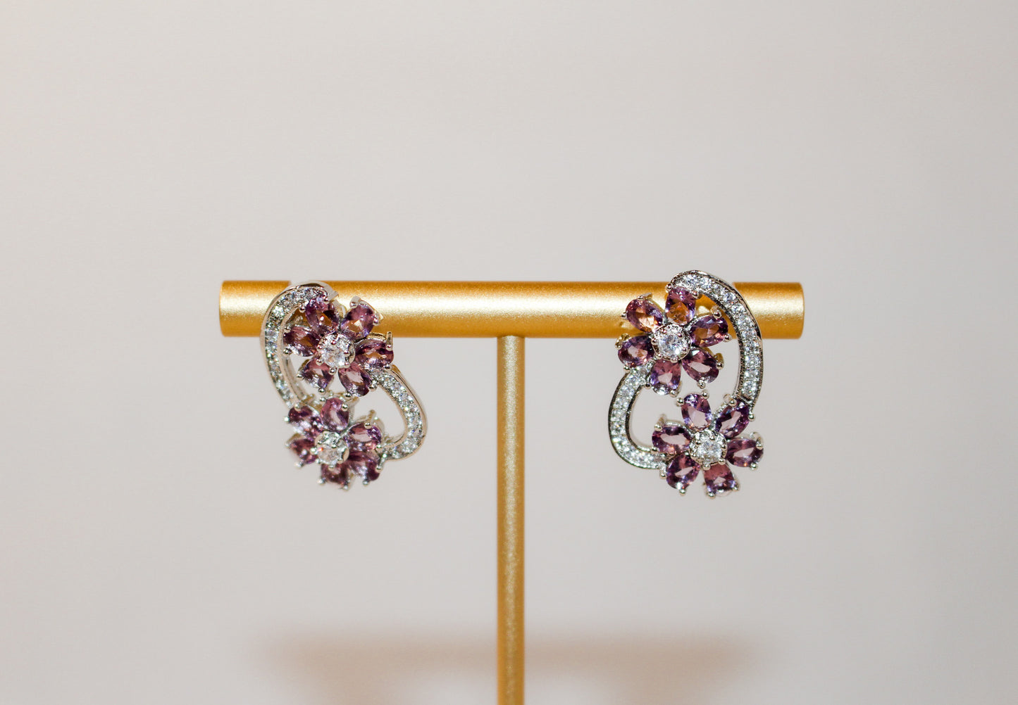 Amethyst Stud Earrings