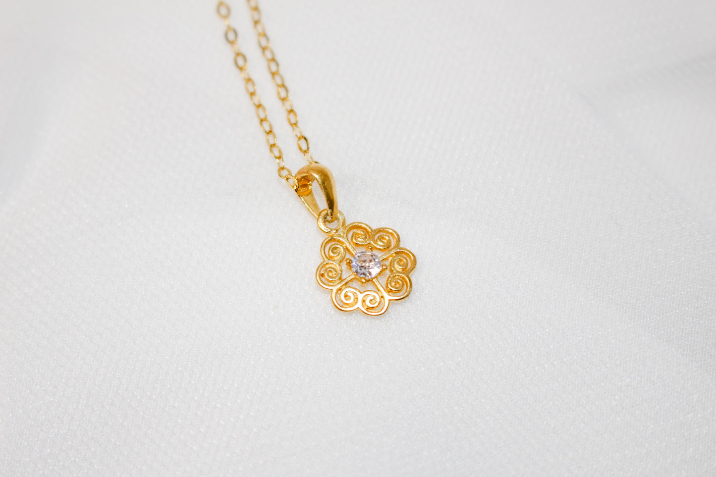 Gold Elephant Print Zircon Jewelry Set