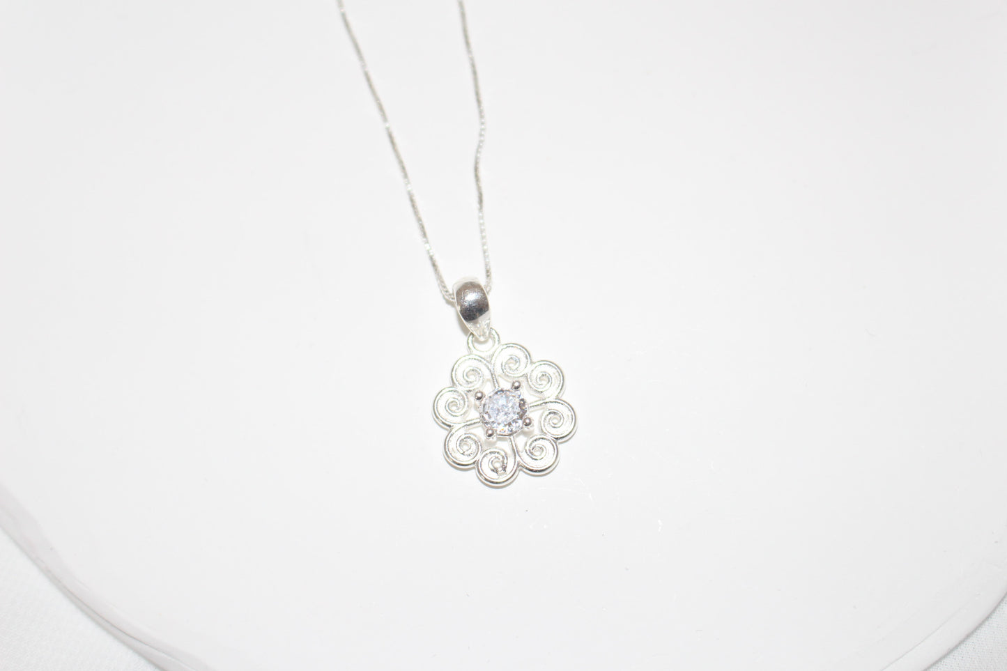 Elephant Print CZ Jewelry Set