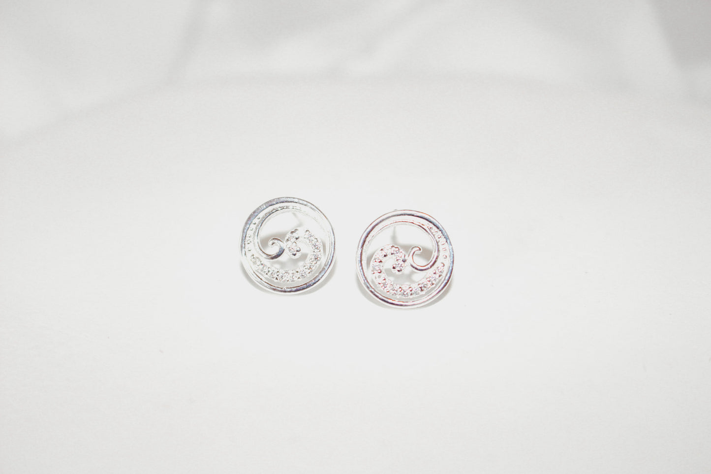 Silver Swirl Earrings