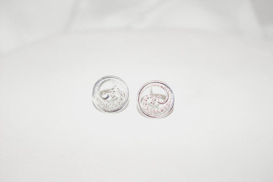 Silver Swirl Earrings