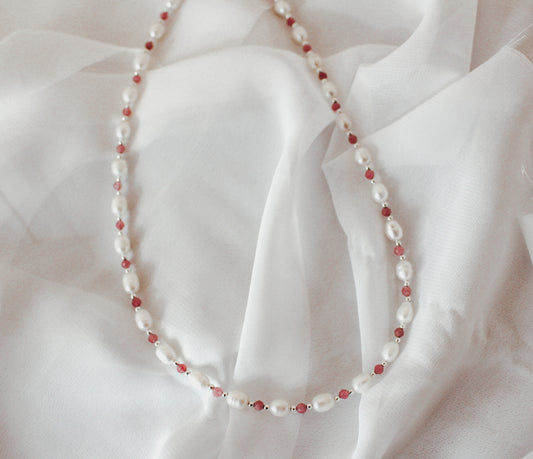 Pearl and Tourmaline Necklace