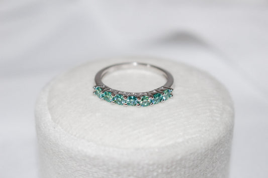 Green Moissanite Band