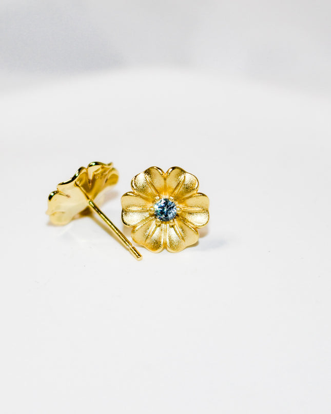 Gold Flower Earrings