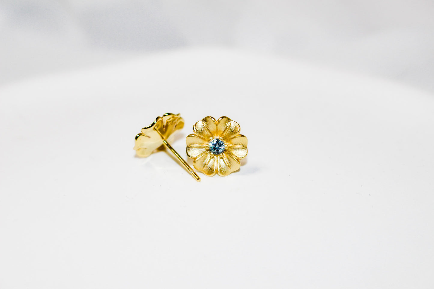 Gold Flower Earrings