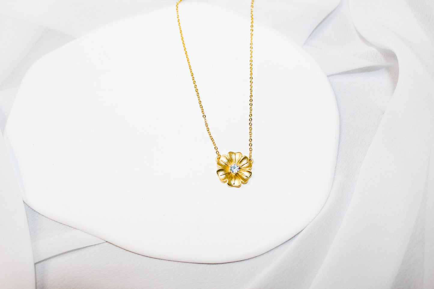 Gold Flower Necklace