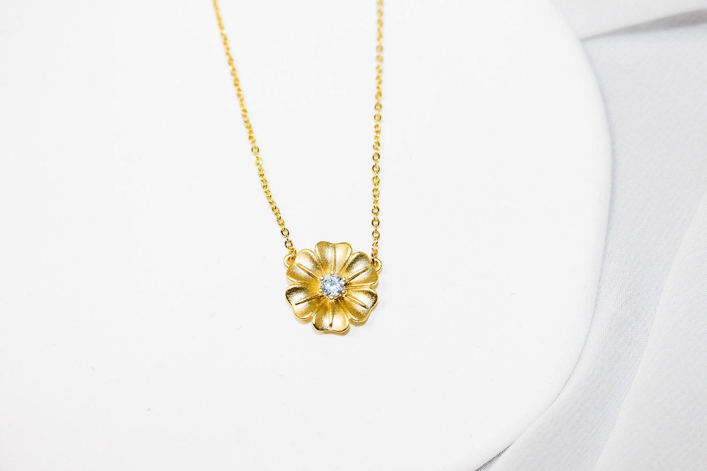 Gold Flower Necklace