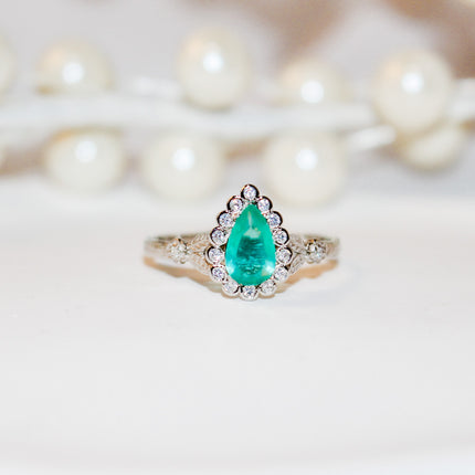 Paraba Pear Cut Ring