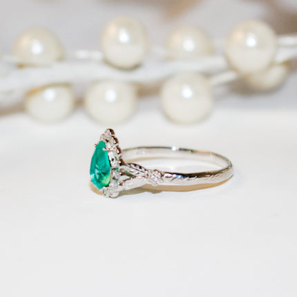 Paraba Pear Cut Ring