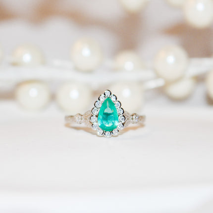Paraba Pear Cut Ring