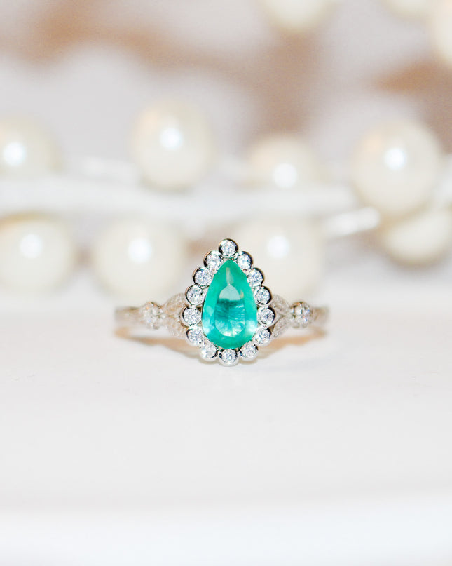 Paraba Pear Cut Ring