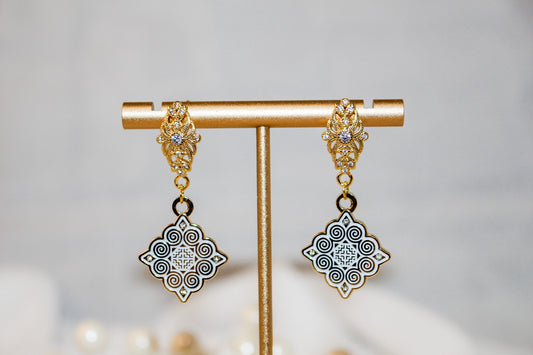 Gold Hmong Earrings