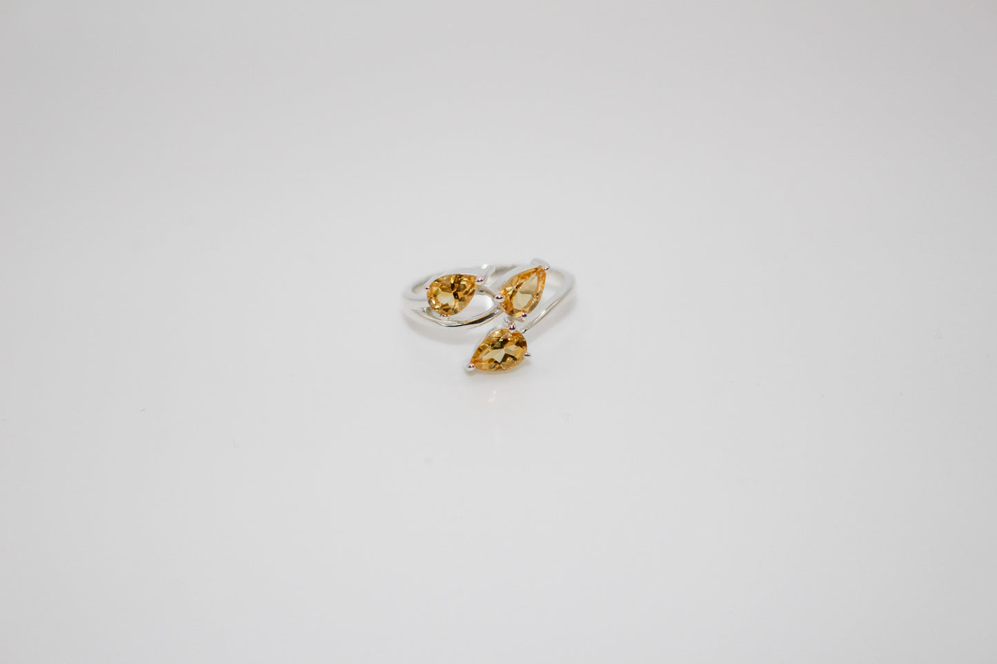 Citrine Leaf Ring