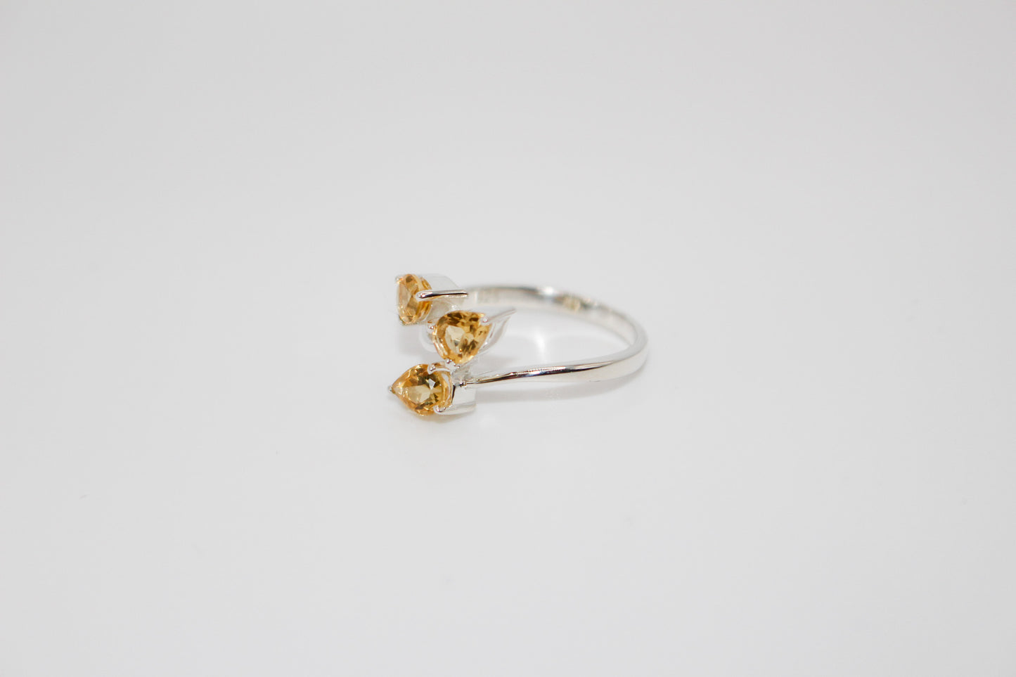 Citrine Leaf Ring