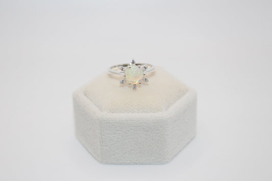 Opal Star Ring