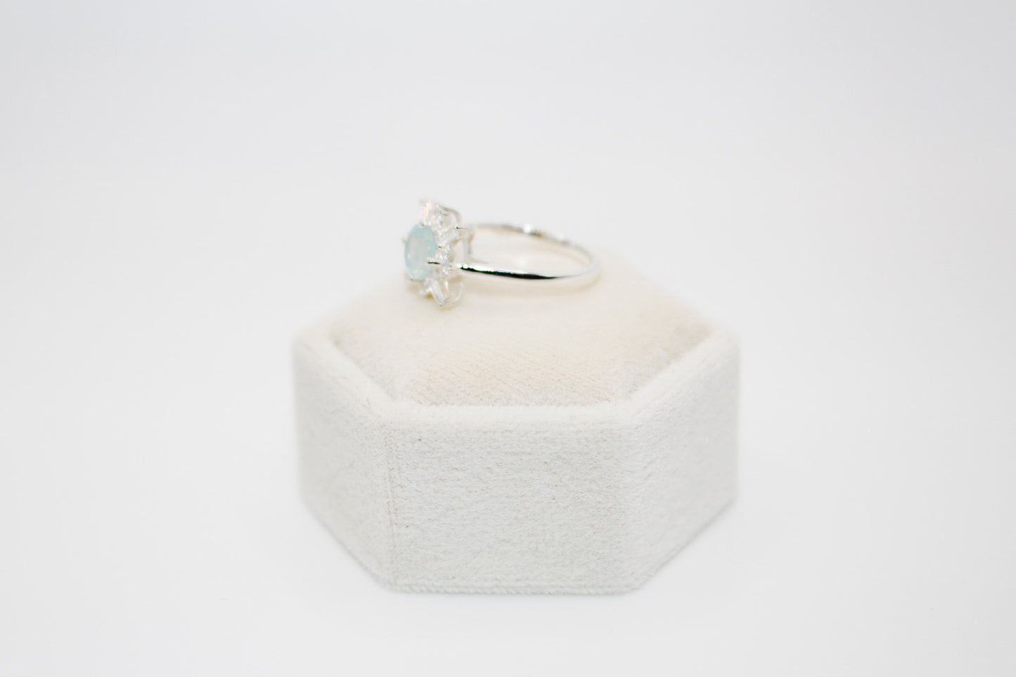 Aquamarine Star Ring