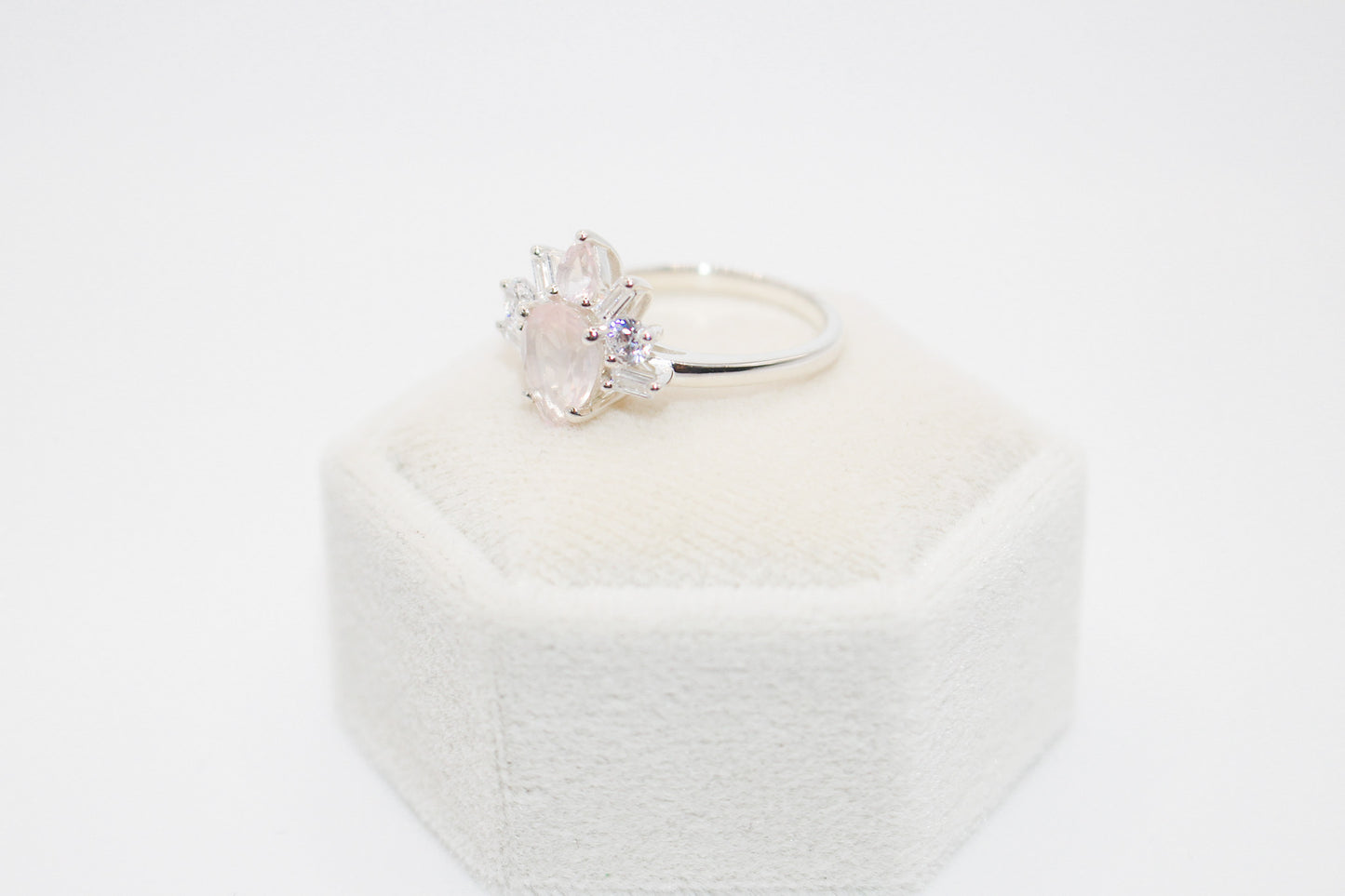 Rose Quartz Queen Ring