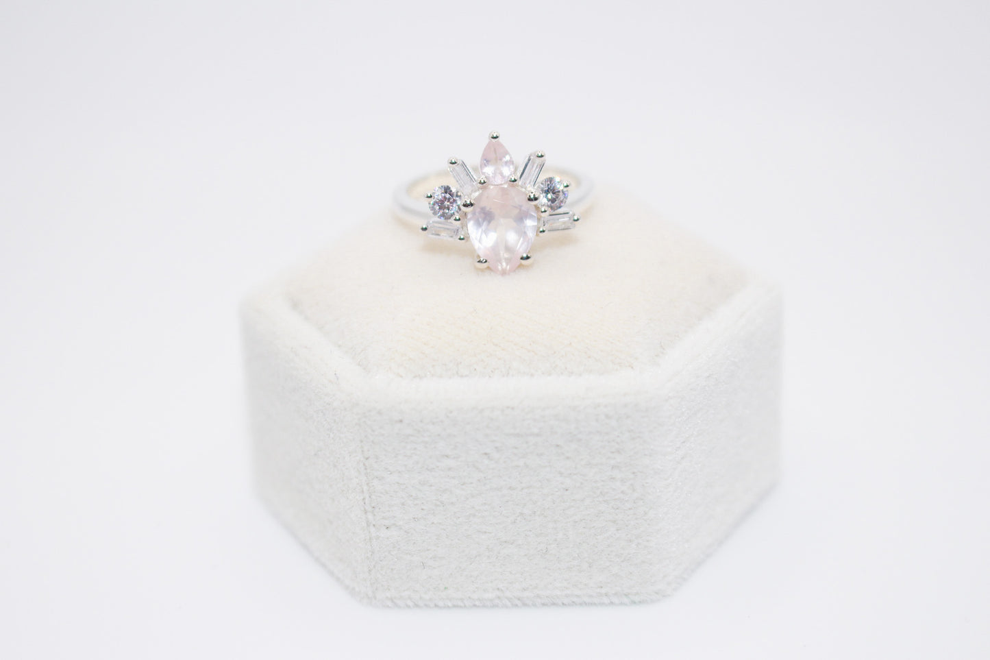 Rose Quartz Queen Ring