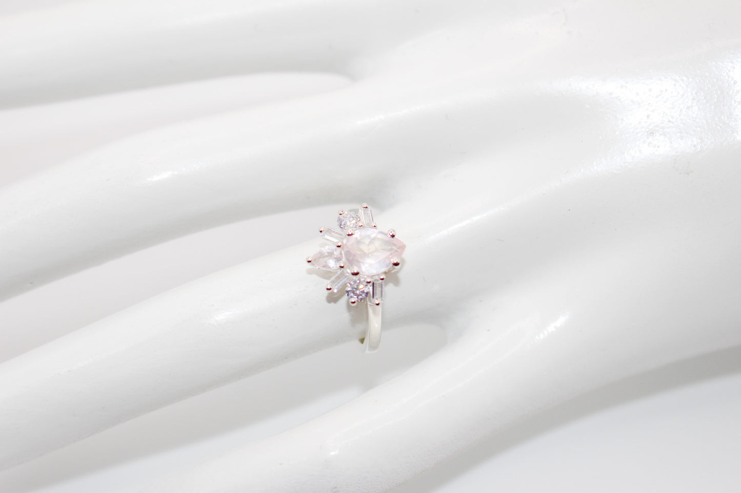 Rose Quartz Queen Ring