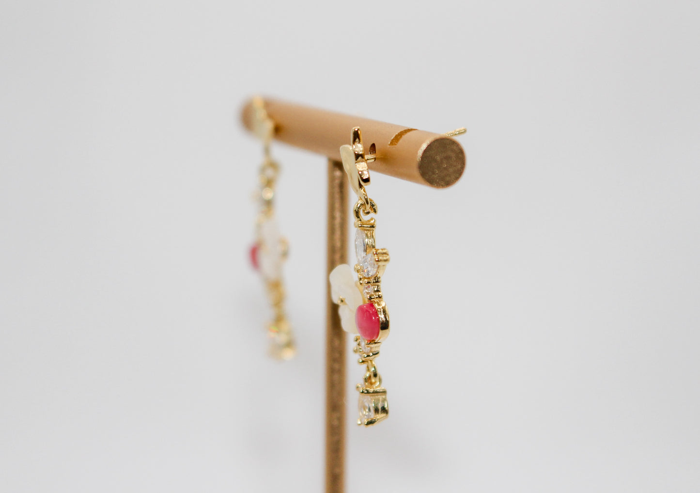 Gold Summer Flower Earrings