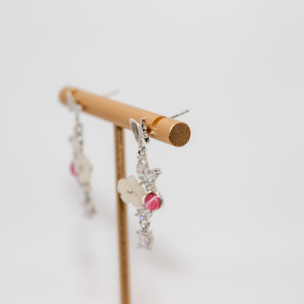 Silver Summer Flower Earring