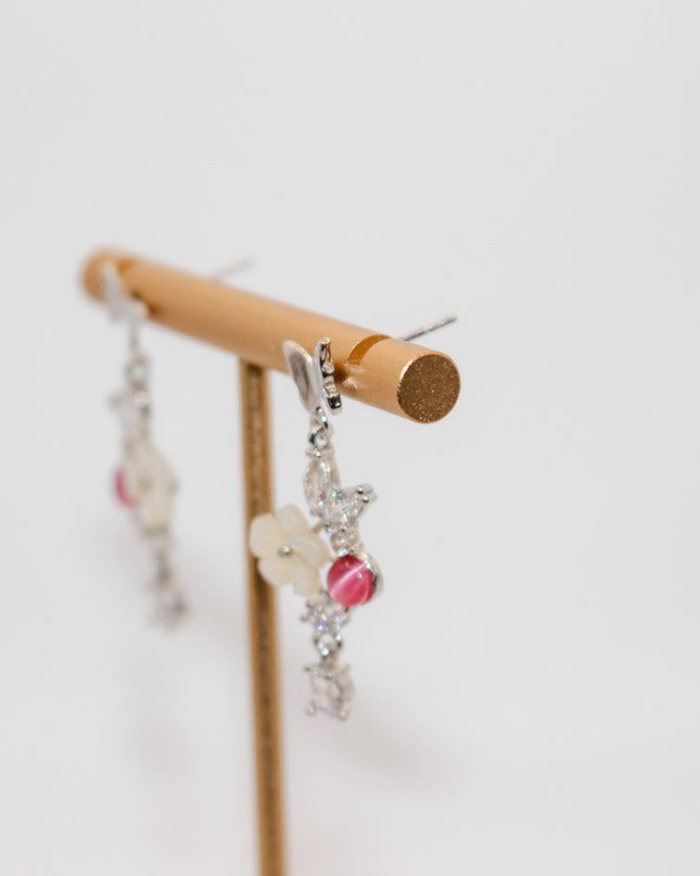 Silver Summer Flower Earring