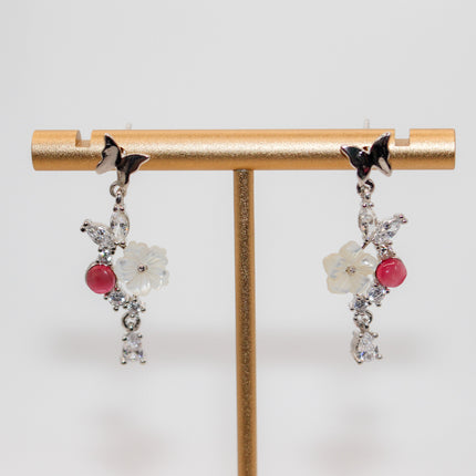 Silver Summer Flower Earring